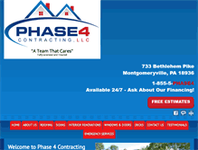 Tablet Screenshot of phase4contracting.com